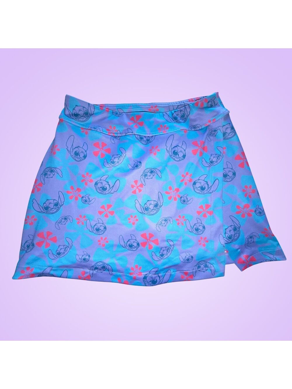 Disney Lilo & Stitch Floral Athletic Skort Built-In Shorts | Women’s M